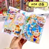 Caderno Original Cartoon A7 Acrílico de Folhas Soltas, Caderno de Estudante Anime Estética Fofa Feminina