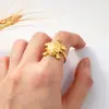 Conjunto de Joias em Aço Titânio com Formato de Tartaruga, Brincos de Prata Banhados a Ouro, Colar, Anel, Conjunto de Três Peças, Acessórios de Luxo Leve Estilo Ins para Mulheres