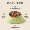 Nuevo Cuenco para Gatos Modelo Transfronterizo, Cuenco de Acero Inoxidable con Patas Altas, Cuenco de Mascotas de Dibujos Animados con Protección para el Cuello para Beber y Comer, Cuenco Anti-Derrames para Perros