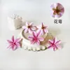 Venta al por mayor de fábrica Estilo de Cáliz Único Jazmín Flor Artificial DIY Accesorios para el Cabello Hechos a Mano Pasadores Accesorios Hanfu Cabezas de Flores Materiales