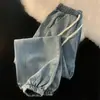 Jeans casual masculino com cintura elástica, estilo coreano, solto, moderno, estilo rua, jeans jogger para homens