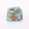 Ímãs de Geladeira de Cidade em Acrílico, Ímãs de Geladeira Estilo Chinês Original, Ímãs Decorativos de Presente, Artesanato Cultural e Criativo, Lembranças de Viagem