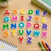 Imanes de Goma Suave de PVC Personalizados de Dibujos Animados 3D 26 Alfabetos Ingleses Materiales Didácticos Pegatinas para Pizarra Blanca Imanes Magnéticos para Refrigerador
