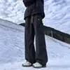 Pantalones Softshell Curvos a Prueba de Agua, Polvo y Golpes Dopamine para Exteriores, Tendencia Otoñal de Pierna Ancha Elásticos de Moda Casual Deportivos Largos
