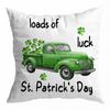 El St Más Vendido de Amazon. Día de San Patricio Trébol de Cuatro Hojas Terciopelo Piel de Durazno Cojín Personalizado para Sofá Dormitorio Funda