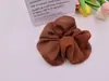 Novo Scrunchie de Chiffon de Cor Pura Grande Laço de Cabelo Intestino Grosso Moda Simples Europeia e Americana Corda de Cabelo Elástico Acessórios de Cabelo Estilo Menina da Floresta