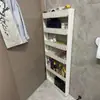 Armario de Almacenamiento con Espacio de 10 cm, Gabinete Estrecho para Espacios Pequeños, Almacenamiento Lateral, Almacenamiento Lateral de Refrigerador, Estante de Almacenamiento para Baño y Cocina