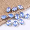 Oval proteína mocha garra broca pombo ovo de cristal de cristal costurado à mão broca DIY roupas sapatos de casamento e chapéus acessórios de jóias