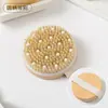 Cepillo de Baño con Cerdas Naturales Mango Largo Antideslizante Masajeador Exfoliante para Espalda Limpieza de Baño en Casa