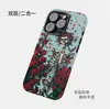 Aliexpress Mais Vendido Caveira Rosa Capa de Celular Iphone17 Apple 16Pm Duas em Uma Capa Protetora Anti-Queda Abrangente