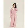 Pantalones para Niñas Amybaby Otoño 2025 Nuevos Pantalones Casuales para Niños Estilo Perezoso Holgado Color Sólido Rectos
