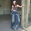 Moda Nova Primavera 2026 Estilo Garota Spicy Calças de Pernas Largas Jeans de Pernas Retas Versátil Tendência Calças Jeans Femininas