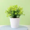Adornos modernos minimalistas para sala de estar de casa decoraciones pequeñas flores plantas verdes flores artificiales decorativas escritorio mueble de vino