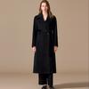 Abrigo Forrado 100% Cachemira Pura para Mujer, Largo Medio, Invierno 2024, Abrigo de Lana Elegante y de Alta Gama