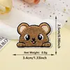 Novos Adesivos de Tecido Bordados de Gato de Desenho Animado Autoadesivos Fofos Animais Adesivos de Tecido para Roupas Bolsas Patch Decorativo Adesivos Atacado