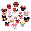 Kit de Materiales DIY para Accesorios de Resina de Pegamento Cremoso Accesorios para el Cabello Tocados Dibujos Animados de Minnie Pinza para el Pelo Zuecos Material Hecho a Mano