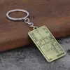 Directo de fábrica joyería hip-hop europea y americana colgante transfronterizo popular personalidad rica euro billete pequeño colgante de llavero