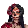 Diadema Europea y Americana Nueva de Flores para Halloween Araña Personalizada Flor Artificial Maquillaje Cosplay Fiesta Accesorios para la Cabeza Venta al por Mayor