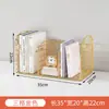 Estantería de mesa simple, estante de almacenamiento para escritorio de oficina, estante de almacenamiento pequeño al lado del escritorio, estantería de hierro para niños