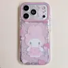 Funda para Teléfono Apple 18/17 Promax con Corazón Brillante y Melodía Dibujos Animados iPhone 16/15 Linda