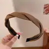 Diadema de verano con diseño texturizado para mujer, accesorio para el cabello de corona alta para uso diario, diadema de lujo de alta gama con dientes para mujer
