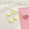 Cuentas Redondas Acrílicas 16mm Perforadas Lateralmente Cuentas Pintadas Moda Hecho a Mano Materiales para Joyería DIY Cuentas Sueltas Accesorios para Joyería