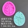 Crisântemo oval flor pendente flor de pássaro flor de borboleta forma de flor molde pendente pedra de expansão sabonete artesanal molde de vela