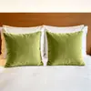 Venta al por mayor de fábrica de fundas de almohada de terciopelo holandés especial para casas de huéspedes y hoteles, fundas de cojín de felpa para sofá, personalización navideña transfronteriza