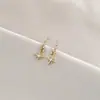 Pendientes combinables puesto de mercado nocturno al por mayor Corea del Sur pendientes explosivos simples diseño de nicho femenino pendientes de moda con temperamento