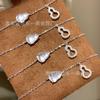 Venta al por mayor del fabricante Xiaohongshu Pulsera Natural de Espuma de Agua Calabaza de Jade con Incrustación de Plata S925, Nuevo Estilo Chino, Fresca y Exquisita para Mujeres