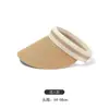 Rafafi Paja Vacío Parte Superior Diadema Sombrero Mujeres Famoso en Internet Mismo Estilo Parasol Sombrero de Paja Playa Protección Solar Ultravioleta Sombrero de Sol para Cara