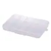 Caixa Plástica PP Transparente de 15 Compartimentos Fixos para Componentes Eletrônicos, Joias, Miçangas, Embalagem, com Tampa, Caixa de Armazenamento de Mesa para Papelaria