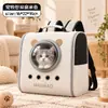 Cápsula espacial portátil para animais de estimação, bolsa de transporte para gatos, bolsa de mão com alça de ombro, mochila para atividades ao ar livre, bolsa para gatos com múltiplos furos ventilados e respiráveis