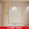 Estante de Almacenamiento de Tablero Perforado de Madera Maciza, Estante de Exhibición para Montar en la Pared para Sala de Estar, Perchero Multifuncional para Abrigos y Paraguas