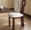 Llavero de madera maciza, silla de estilo vintage, silla de comedor de lujo ligero de alta gama, silla de escritorio para el hogar, silla de tocador para maquillaje