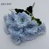 Ramo de Flores Artificiales Inno Rose de 9 Cabezas para Decoración de Bodas, Flores Falsas para Exhibición en Sala de Estar, Estilo Ins, Múltiples Colores Disponibles, Superventas Transfronterizo
