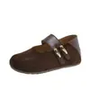 Moda Versátil Otoño 2026 Zapatos de Suela Gruesa Estilo Nuevo Zapatos de Una Sola Pieza de Doble Uso Zapatos de Mujer Aumento Oculto de Altura Mary Janes Corte Bajo