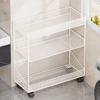 Prateleira de Armazenamento para Banheiro Vaso Sanitário Banheiro Multicamadas Prateleira de Armazenamento para Detergente de Roupa Varanda de Chão Removível Prateleira para Vão Extremamente Estreito
