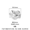 Prata Esterlina S925 Personalizada Irregular Torcida Contas UFO Contas Planas Espaçadores Pad Espaçadores para Pulseira de Contas Artesanal DIY