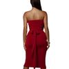 Vestido Ins Transfronterizo Nuevo 2023 Sexy Top de Tirantes Falda Semiplegada de Cintura Alta Traje de Falda de Moda