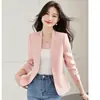Nuevo blazer elegante de manga larga para mujer para otoño e invierno, top de traje casual de alta gama al por mayor transfronterizo