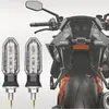 Sinalizador de Direção Mini Motocicleta Amarelo Pequeno Tubarão Europeu e Americano Transfronteiriço 3LED Alta Luminosidade E1 Adequado para Honda Modificado Mk-200