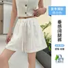 Pantalones Cortos Deportivos de Lyocell Tencel Lino para Mujer, Verano Finos Estilo Nuevo, Pantalones Cortos Sueltos Casuales para Figuras Pequeñas, Pantalones Cortos de Algodón-Lino de Tres Cuartos