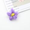 Broche de flor de lã crochê puro à mão material mohair acessórios de vestuário