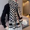 25 Novos Cachecóis de Faux Cashmere para Outono e Inverno com Padrão de Pássaro Azul, Xales para Escritório, Cachecóis Versáteis Estilo Coreano para Atacado