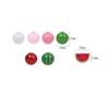 Cuentas de madera de sandía, cuentas de madera de verano, cuentas de madera rosa, cuentas de madera de colores, cuerda de cáñamo, borla DIY, accesorios para el hogar