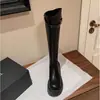 Botas Altas Impermeables de Temperamento Dulce Botas de Monta de Caña Alta Nuevo Estilo 2026 Tacones Altos Maillard Versión de Punta Redonda Botas Largas Mujer