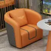 Conjunto Moderno de Mesa e Cadeiras para Reunião, Sofá de Recepção de Lobby de Hotel de Luxo Leve, Recepção de Lobby de Escritório de Vendas