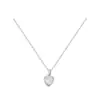Collar Colgante de Corazón de Circonita de Lujo Ligero y Dulce Temperamento para Mujer, Cadena Clavicular Exquisita y Versátil, Collar de Nicho Elegante y Versátil
