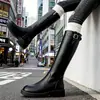 Botas de cavaleiro femininas de cano alto, novo estilo outono 2026, tamanho pequeno, botas de cano alto, botas femininas estilo Martin, botas longas